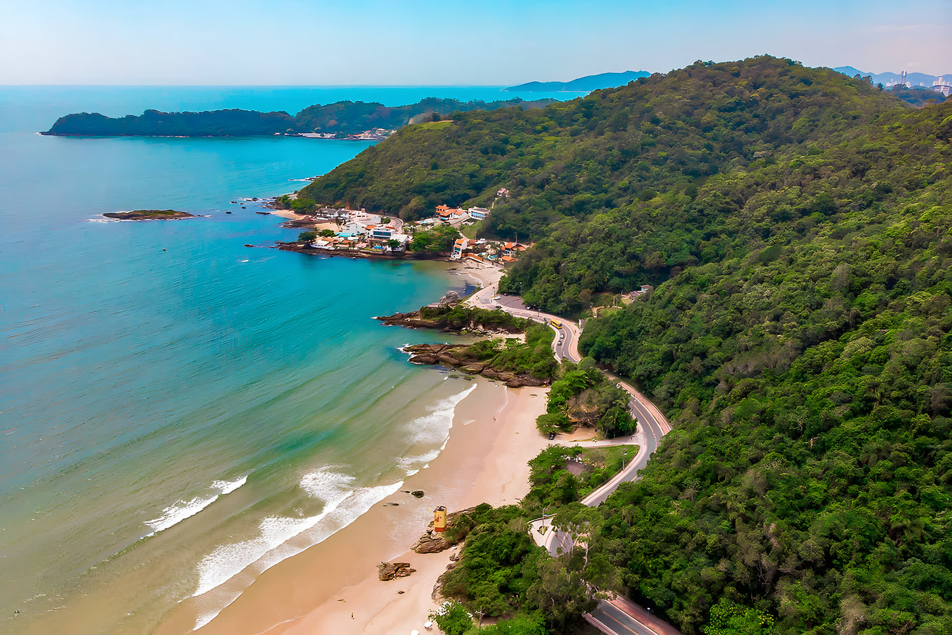 Vista aérea da Praia Brava, Itajaí — Santa Catarina